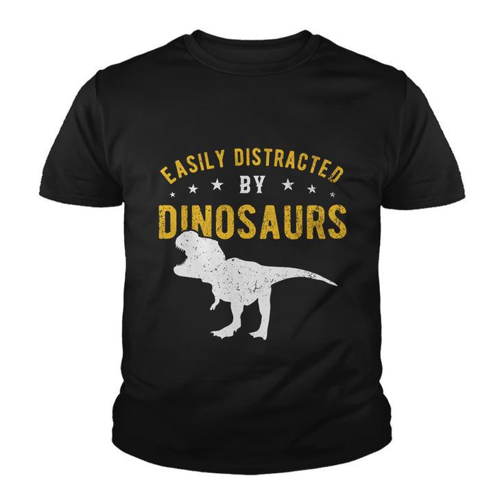 Easily Distracted By Dinosaurs Cute Gift Youth T-shirt