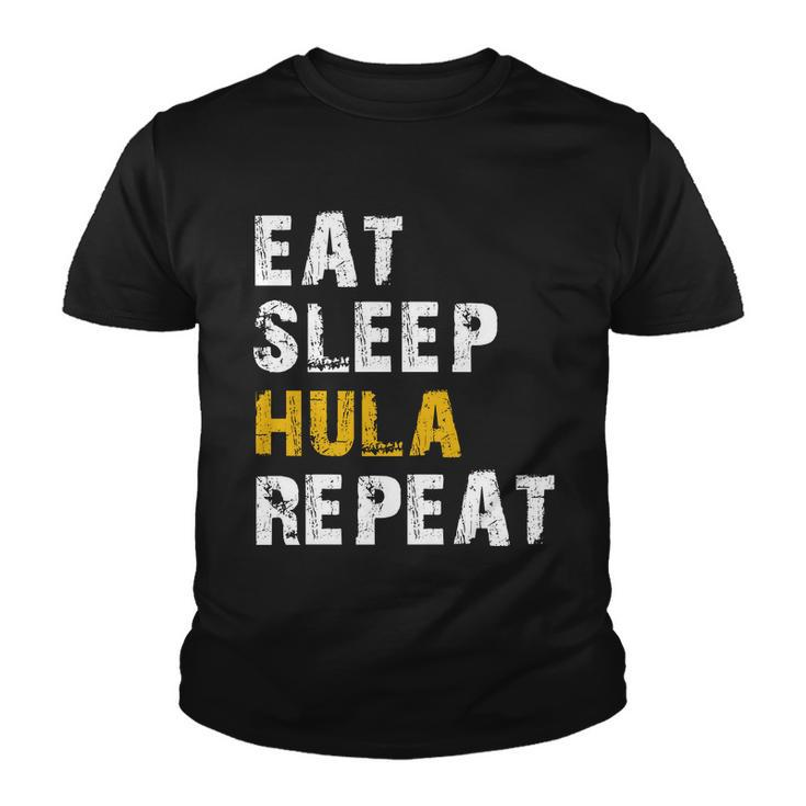 Eat Sleep Hula Hoop Repeat Youth T-shirt