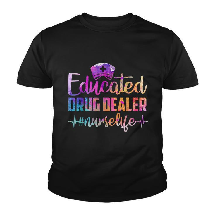 Educated Drug Dealer Nurse Life Funny Nurse Heart Beat Million Nurse March Tshirt Youth T-shirt