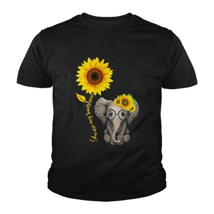 Elephant Sunflower You Are My Sunshine V2 Youth T-shirt
