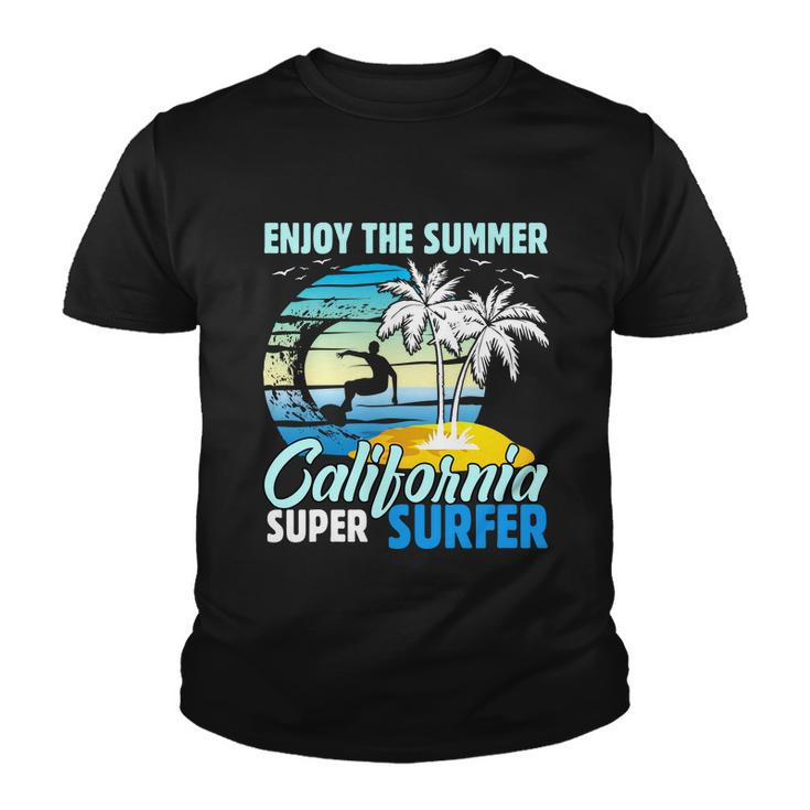 Enjoy The Summer California Super Surfer Surfing Youth T-shirt