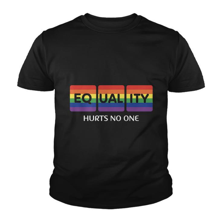 Equality Hurts No One Lgbt Pride Month V2 Youth T-shirt