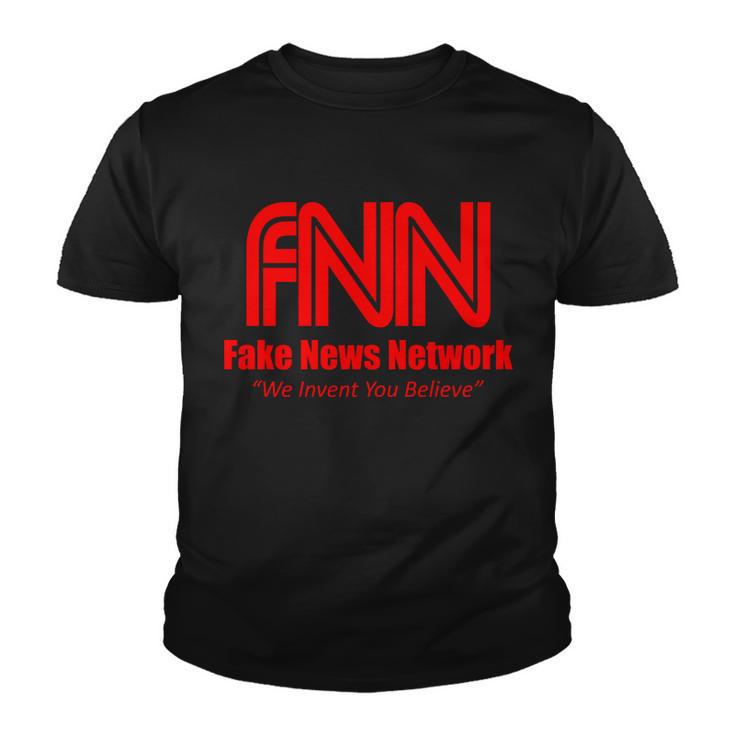 Fake News Network Ffn We Invent You Believe Donald Trump Youth T-shirt