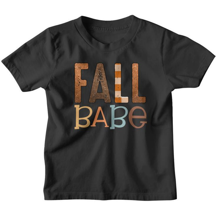 Fall Babe Present Kids Youth T-shirt
