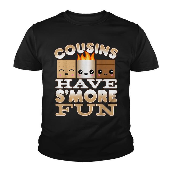Family Camping  For Kids Cousins Have Smore Fun  Youth T-shirt