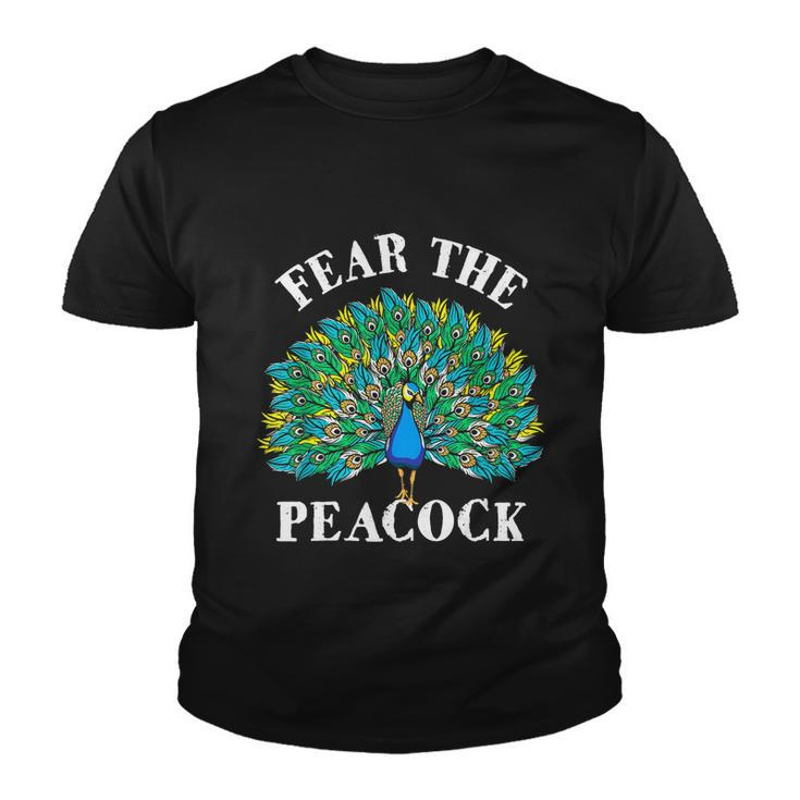 Fear The Peacock Zookeeper Ornithologist Bird Lover Tshirt Youth T-shirt