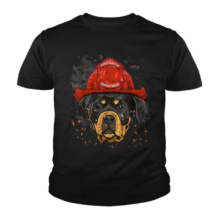 Firefighter Rottweiler Firefighter Rottweiler Dog Lover V3 Youth T-shirt