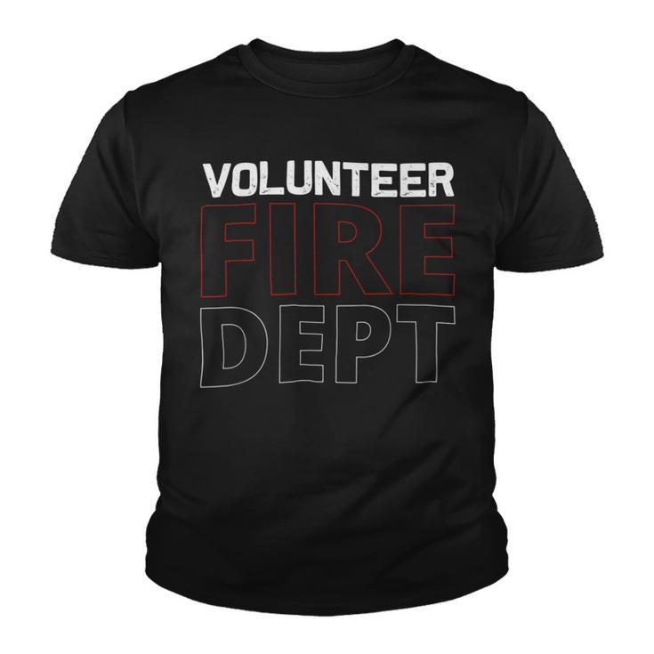 Firefighter Volunteer Firefighter Fire Rescue Department Fireman V3 Youth T-shirt