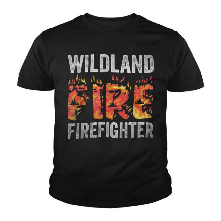 Firefighter Wildland Fire Rescue Department Firefighters Firemen V2 Youth T-shirt