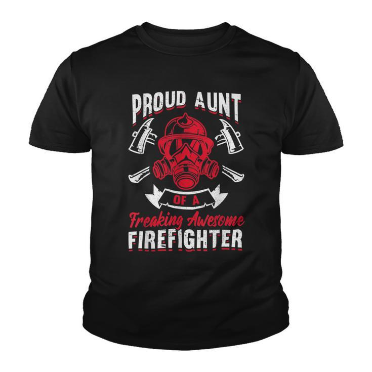 Firefighter Wildland Fireman Volunteer Firefighter Aunt Fire Department V2 Youth T-shirt