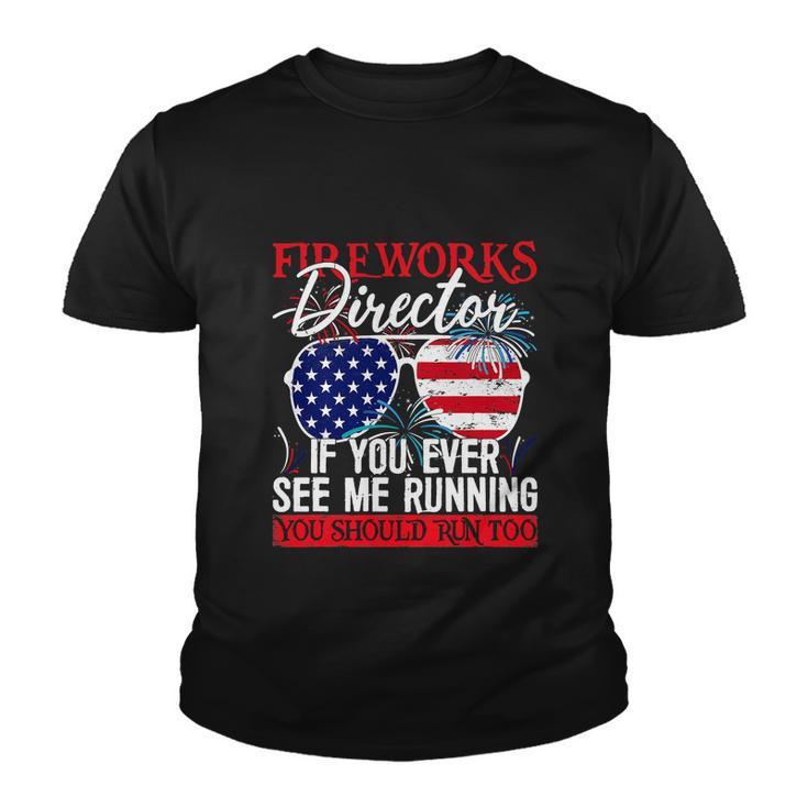 Fireworks Director You See Me Running Patriotic Youth T-shirt