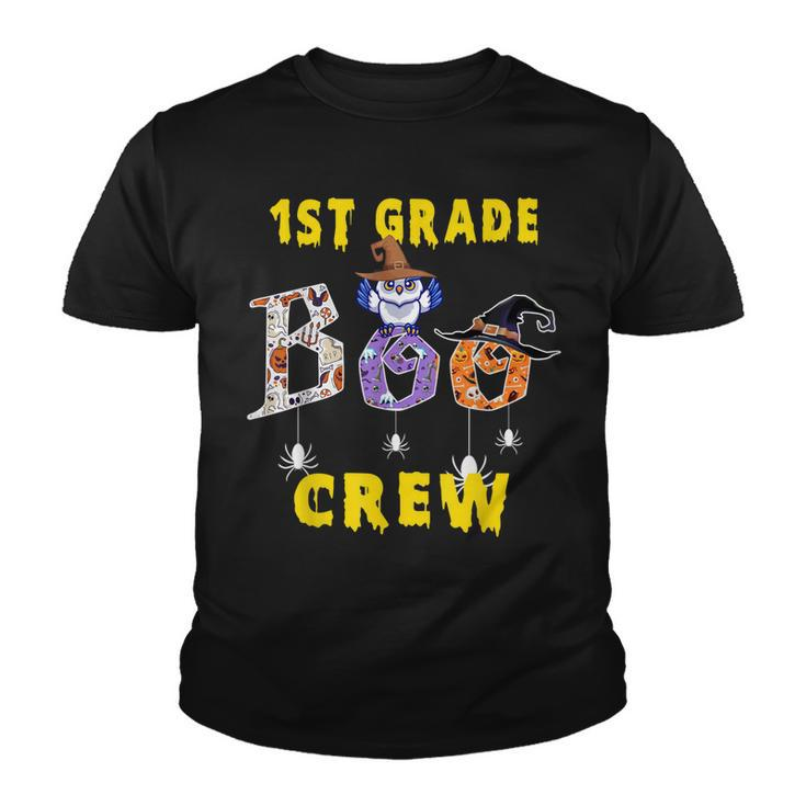 First Grade Boo Crew Teacher Student Halloween Costume  Youth T-shirt
