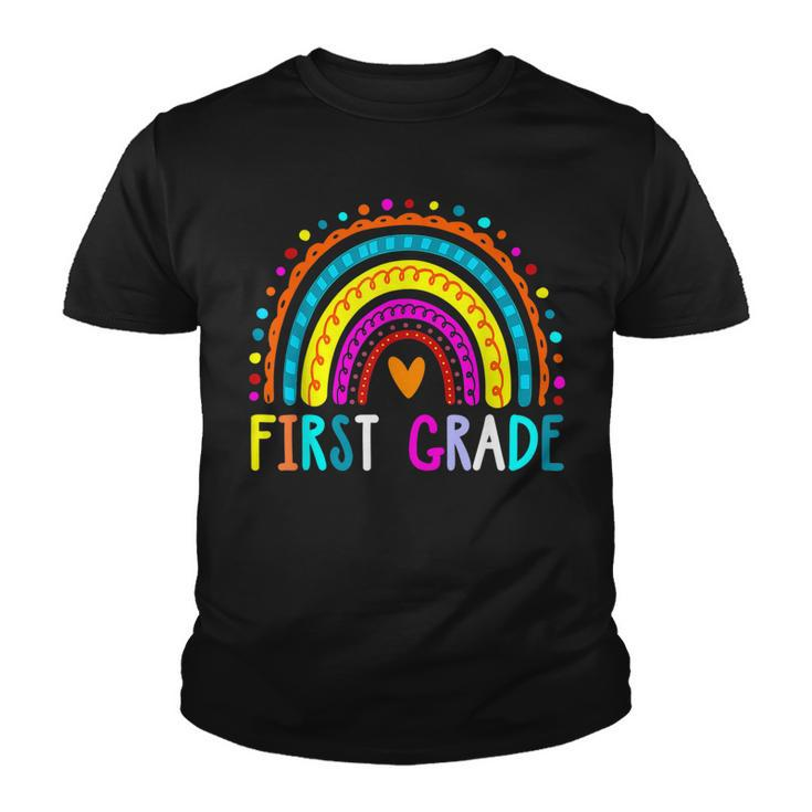 First Grade Rainbow Girls Boys Teacher Team 1St Grade Squad  V3 Youth T-shirt