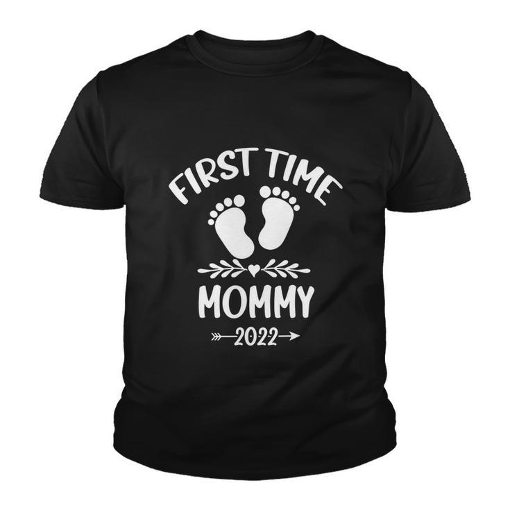 First Time Mommy 2022 Funny New Mom Promoted To Mommy  Youth T-shirt