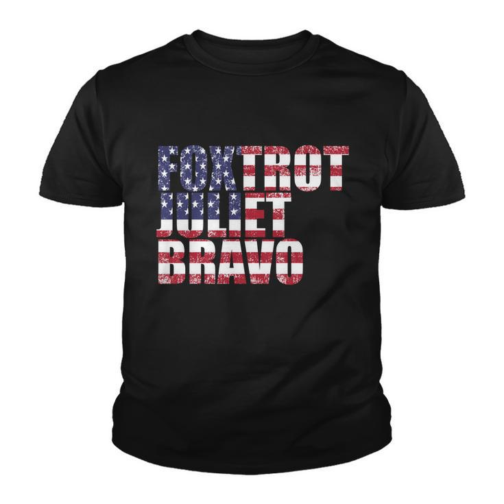 Fjb Foxtrot Juliet Bravo Usa Anti Biden Tshirt Youth T-shirt