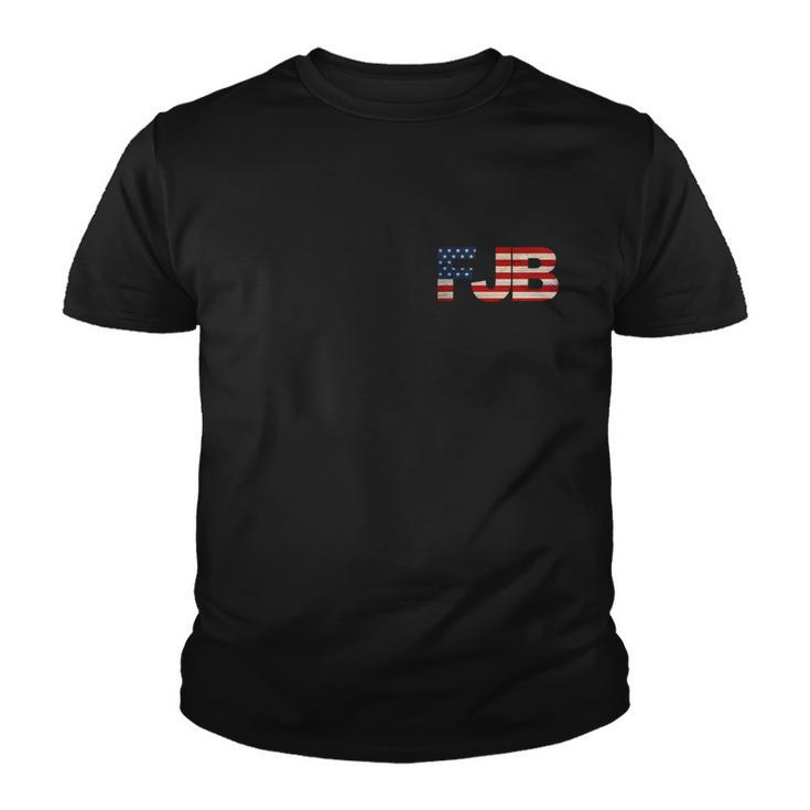 Fjb Pocket Logo FCk Joe Biden Back & Front Youth T-shirt