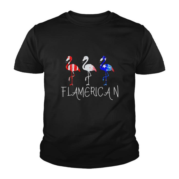 Flamerican Fourth Of July 4Th Usa Freedom Youth T-shirt