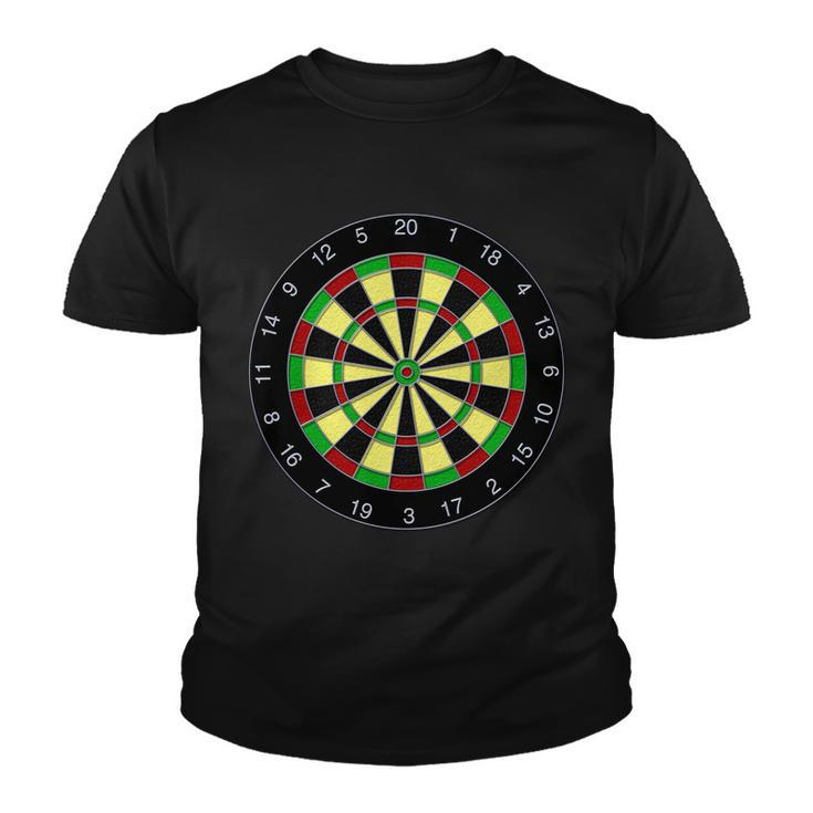 Flat Dart Board Gaming Tshirt Youth T-shirt
