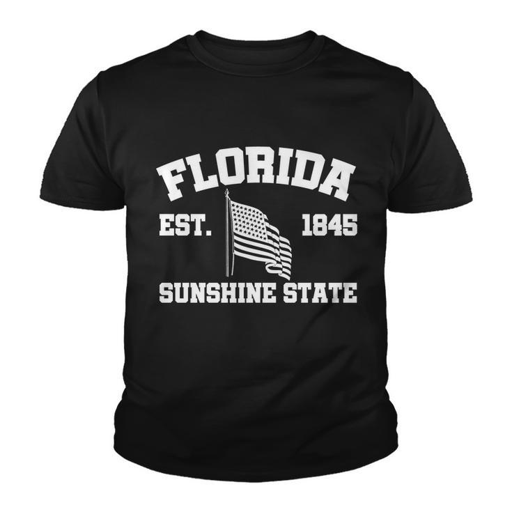 Florida The Sunshine State Est 1845 Tshirt Youth T-shirt