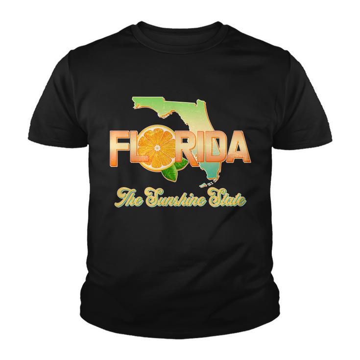 Florida The Sunshine State Orange Logo Youth T-shirt