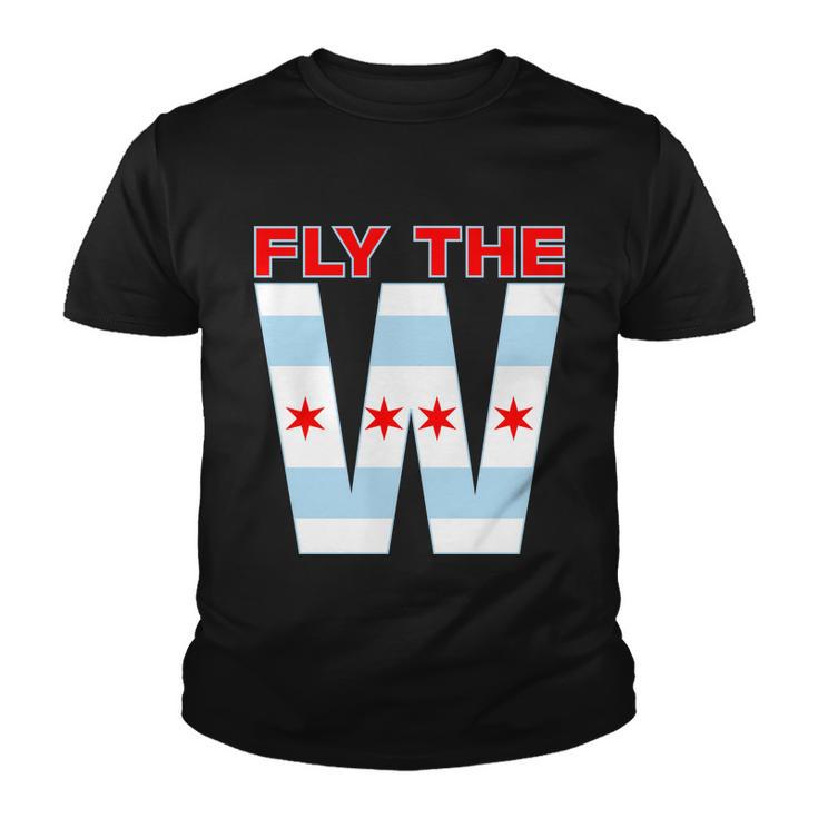 Fly The W Chicago Flag Youth T-shirt