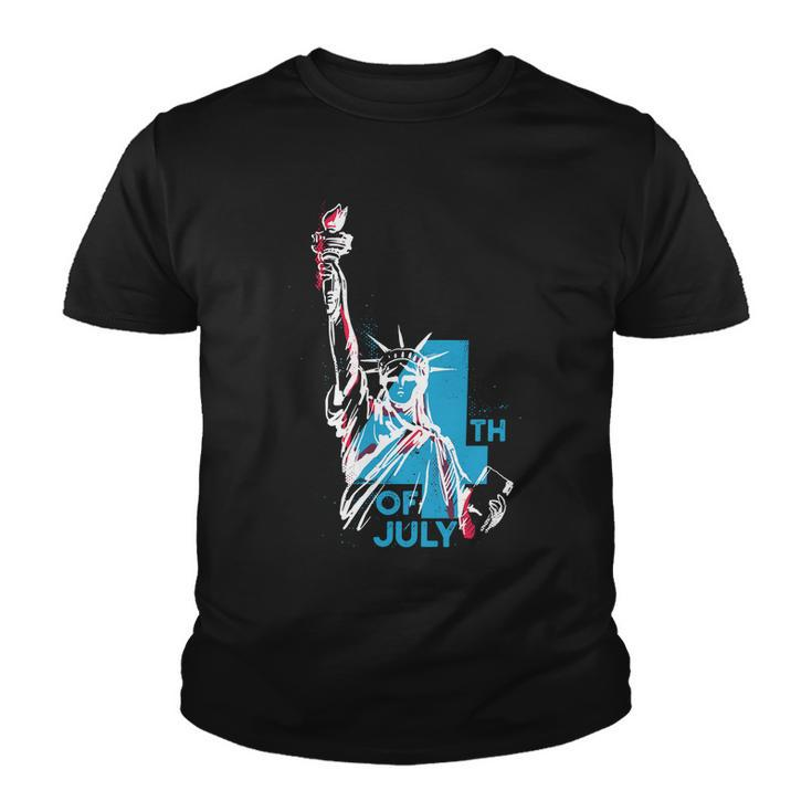 Fourth Of July Statue Of Liberty Youth T-shirt