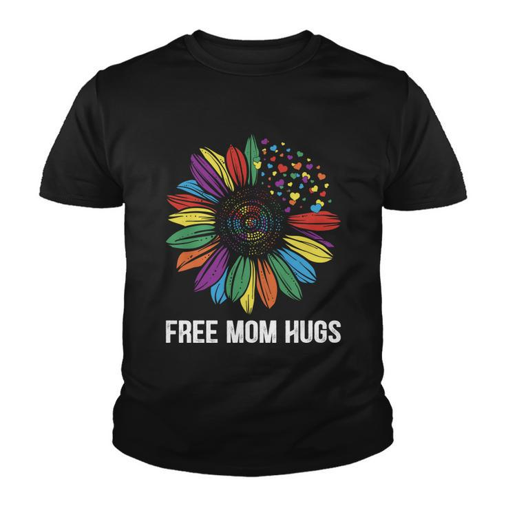 Free Mom Hugs Daisy Lgbt Pride Month Youth T-shirt