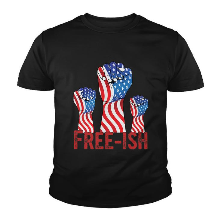 Freeish Fourth Of July American Independence Day Graphic Plus Size Shirt For Men Youth T-shirt