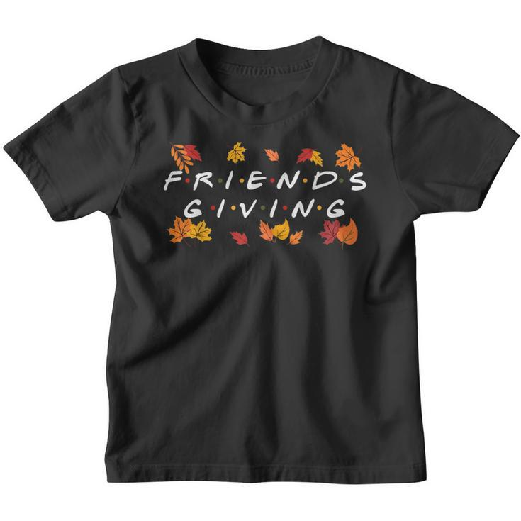 Friendsgiving Fall Autumn Friends & Family Thanksgiving  Youth T-shirt
