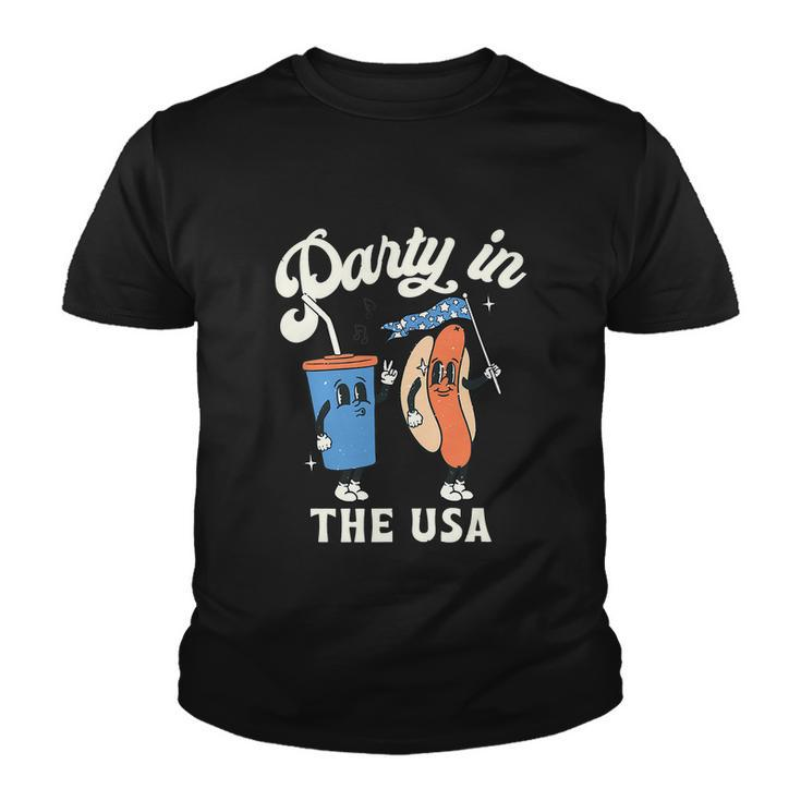 Funny 4Th Of July For Hotdog Lover Party Youth T-shirt