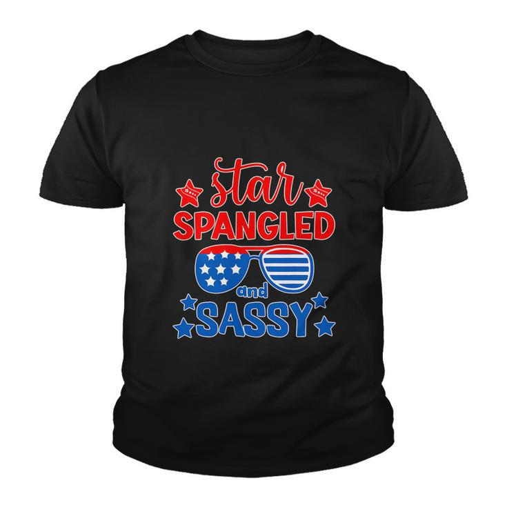 Funny 4Th Of July Star Spangled And Sassy Youth T-shirt