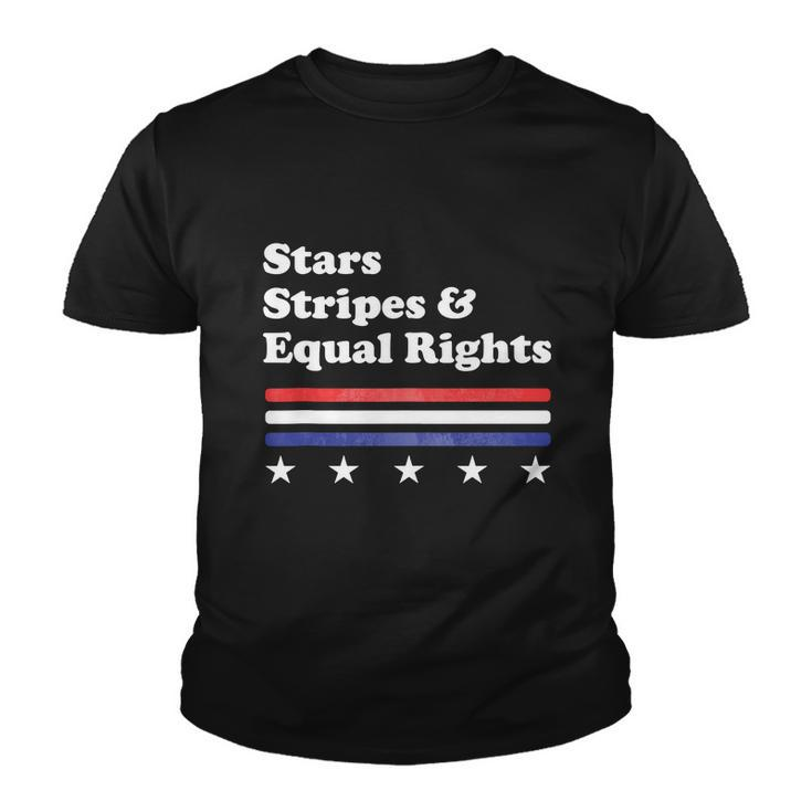 Funny 4Th Of July Stars Stripes And Equal Rights Youth T-shirt