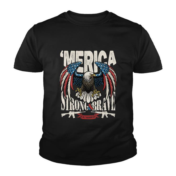 Funny 4Th Of July Usa Flag American Patriotic Eagle Gift Youth T-shirt