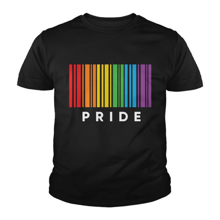 Funny Barcode Gay Pride Lgbt Awareness Pride Month Youth T-shirt