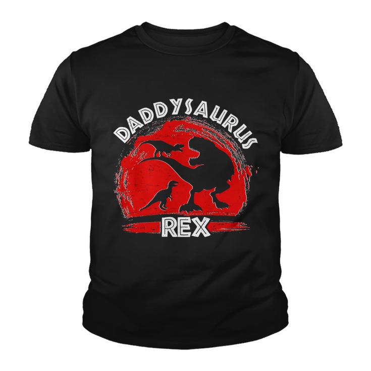 Funny Daddysaurus Rex Fathers Day Youth T-shirt