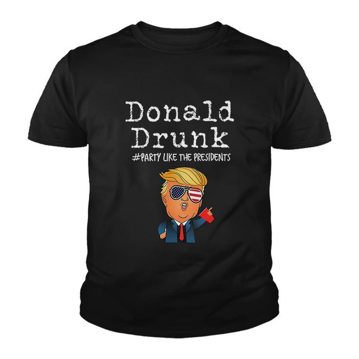 Funny Donald Trump Presidents 4Th Of July Youth T-shirt