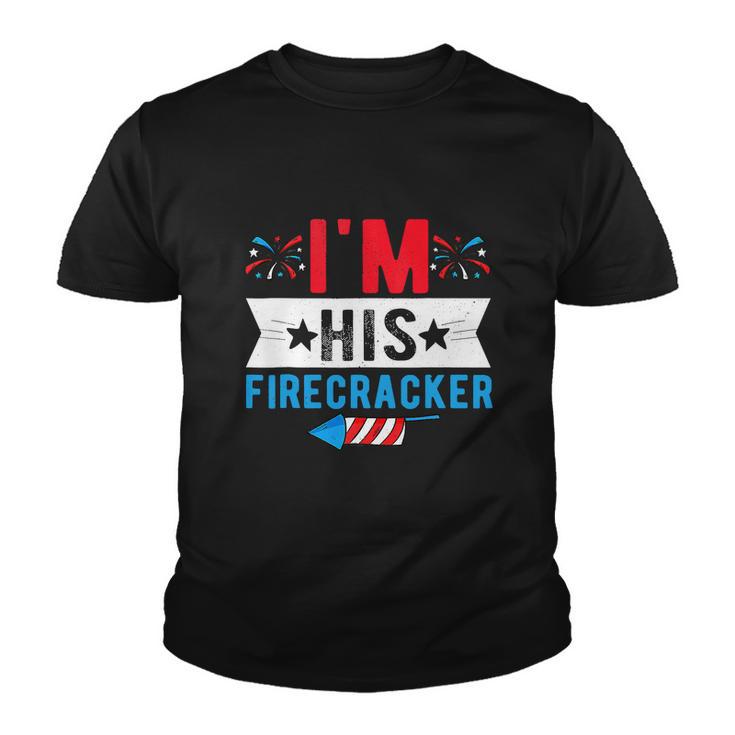 Funny Firecracker Cute 4Th Of July American Flag Youth T-shirt