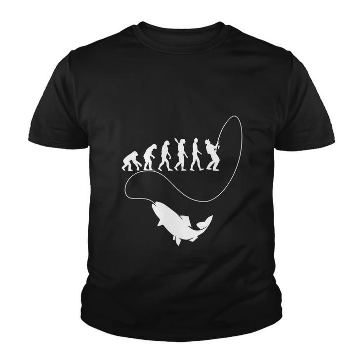 Funny Fisherman Fishing Evolution Youth T-shirt