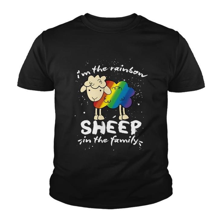 Funny Gay Pride Lgbt Gay Lesbian Im The Rainbow Sheep Gift Youth T-shirt