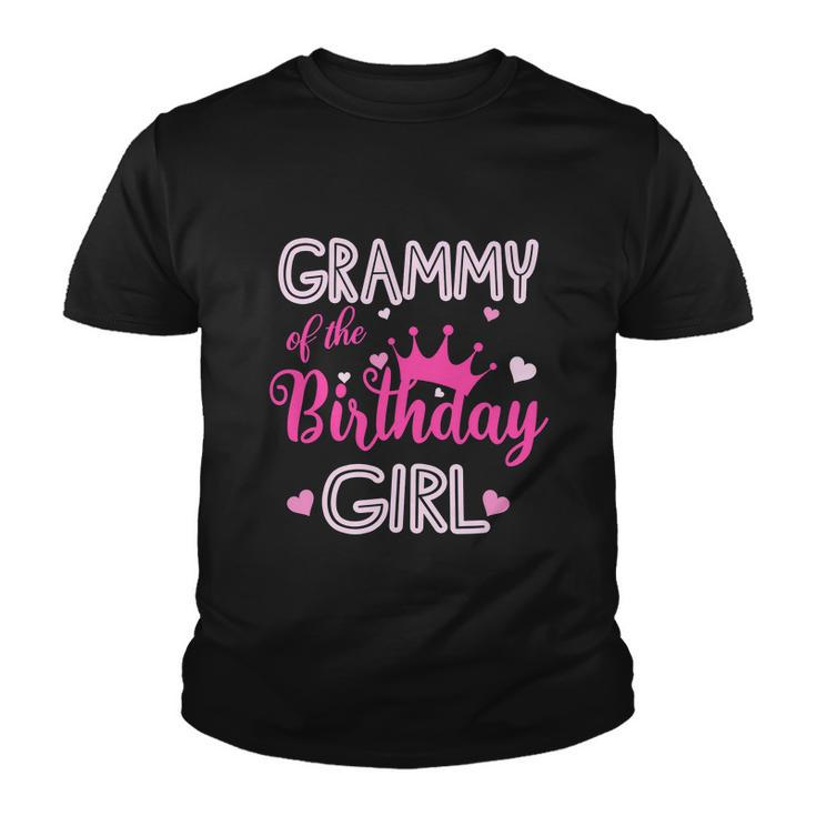 Funny Grammy Of The Birthday Girl Cute Pink Youth T-shirt