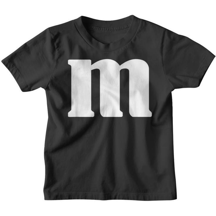 Funny Group Costume Letter M Groups Carnival Fancy Dress Mm  Youth T-shirt