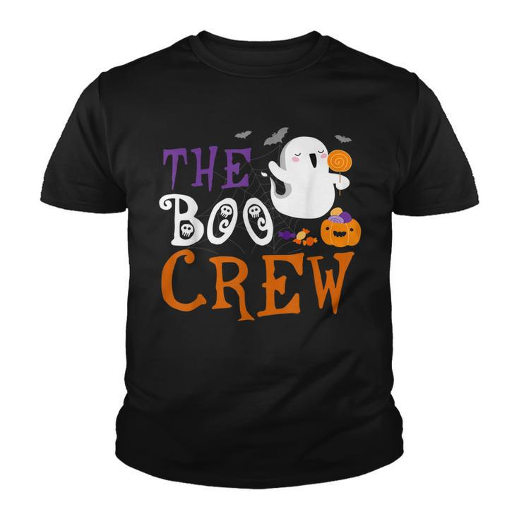 Funny Halloween  For Kids Boys Girls The Boo Crew  Youth T-shirt