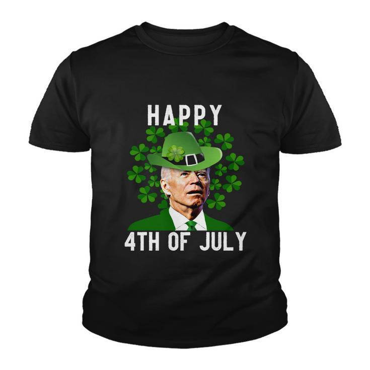 Funny Leprechaun St Patricks Day Joe Biden Happy 4Th Of July Biden St Patricks Day Tshirt Youth T-shirt