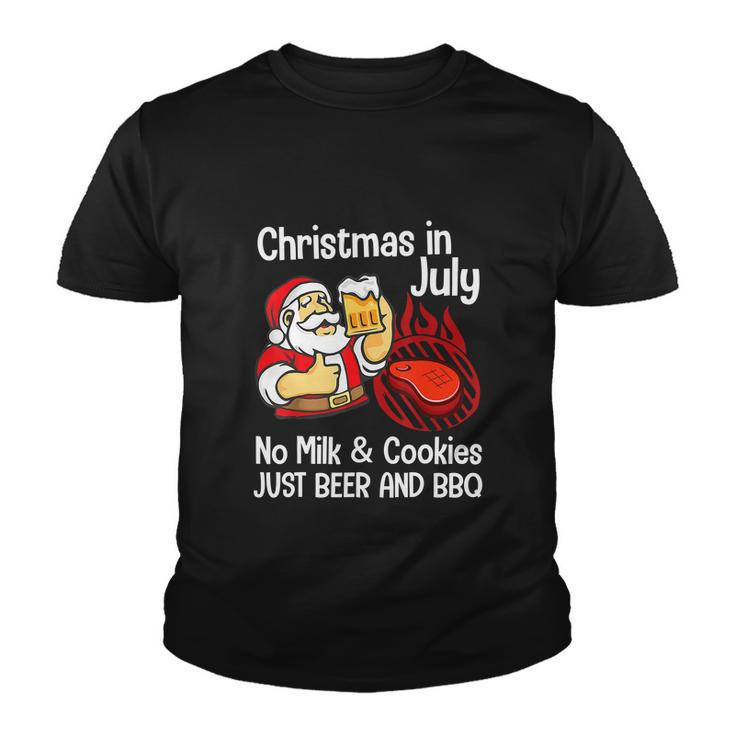Funny Merry Christmas In July No Milk Cookies Youth T-shirt