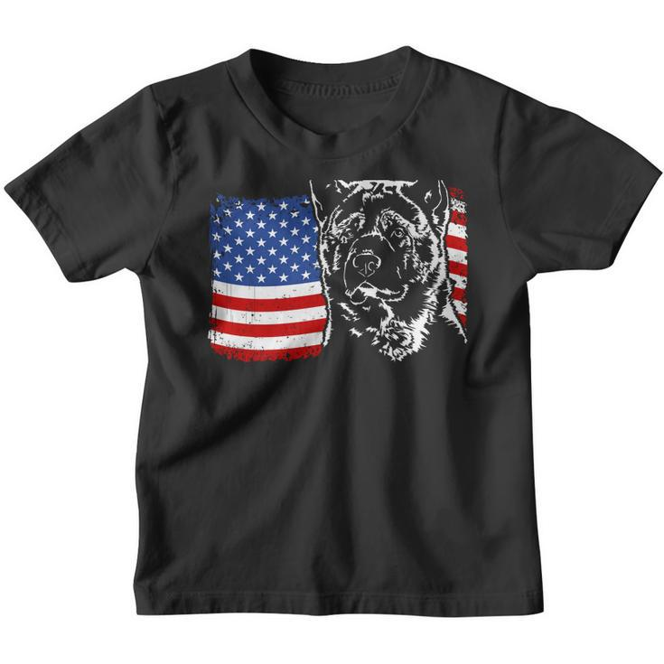 Funny Proud Akita American Flag Patriotic Dog Gift Sweatshirt Youth T-shirt