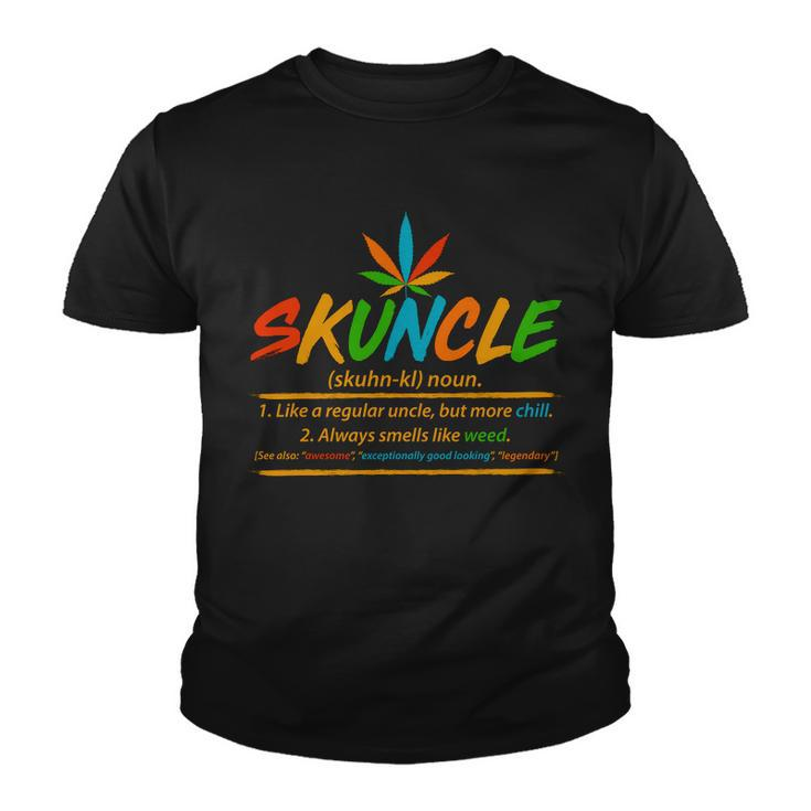Funny Skuncle Definition Like A Regular Uncle Tshirt Youth T-shirt