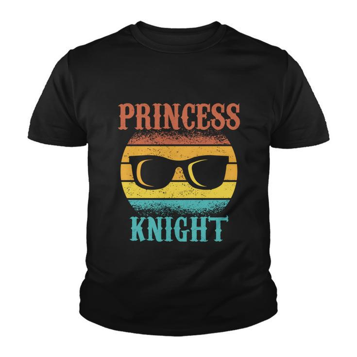 Funny Tee For Fathers Day Princess Knight Of Daughters Gift Youth T-shirt