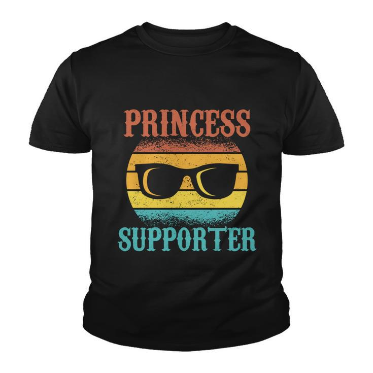 Funny Tee For Fathers Day Princess Supporter Of Daughters Gift Youth T-shirt
