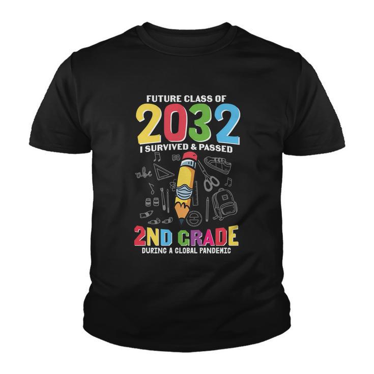 Future Class Of 2032 2Nd Grade Back To School Youth T-shirt