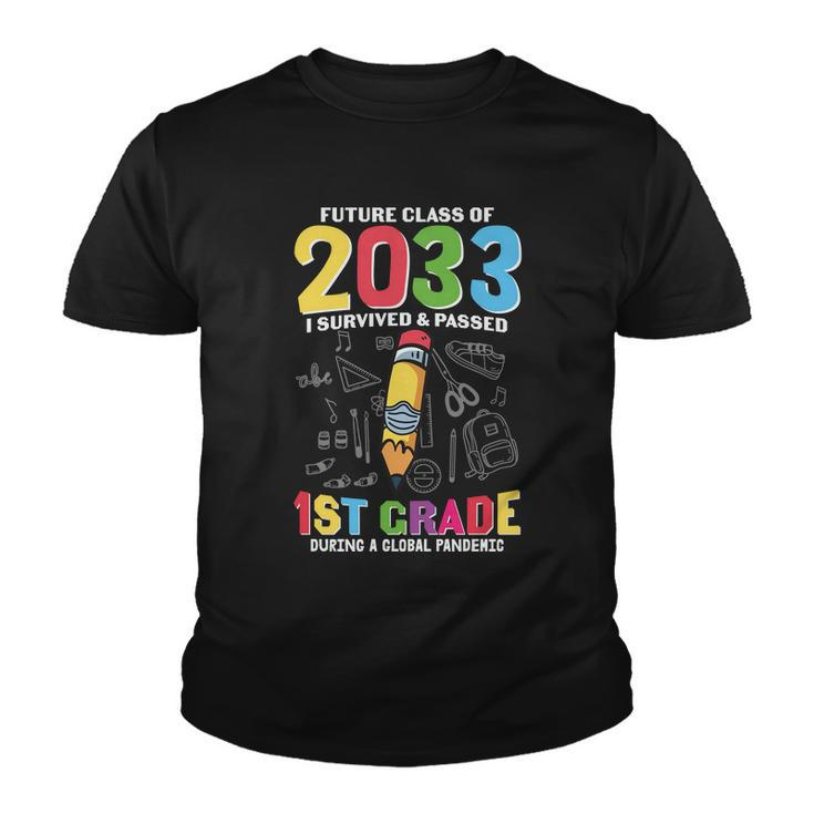 Future Class Of 2033 1St Grade Back To School Youth T-shirt